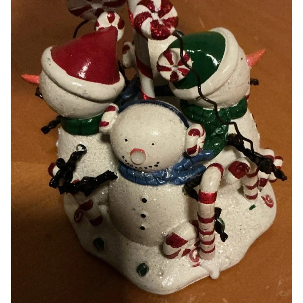 Snowman Tealight Candle Holder‎ Lamp With Shade Christmas Holiday,